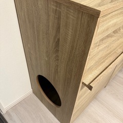 猫トイレ　ラック　収納棚の画像