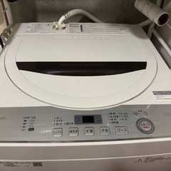 【SHARP 洗濯機 ES-GE4C（4.5kg）2018年製】の画像
