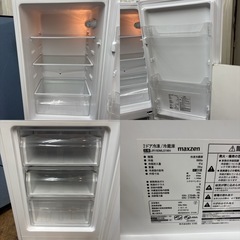 I309 🌈 ジモティー限定価格！ 2021年製♪ maxzen 冷蔵庫 (157L) ⭐動作確認済 ⭐クリーニング済の画像