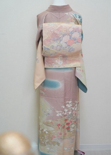 ①訪問着＋②袋帯＋③草履＋④帯締め（おまけ）＋⑤帯揚げ（おまけ）