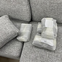 ◇ドリーム尼崎1号館◇【未使用】タンスのゲン YM18 カウチソファ 布 グレーの画像