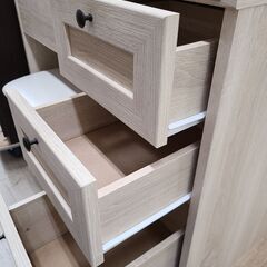 J1596【リユースのサカイ柏店】佐藤産業　ドレッサー　ANRI　アンリ　ナチュラル　クリーニング済　参考価格24,090円の画像