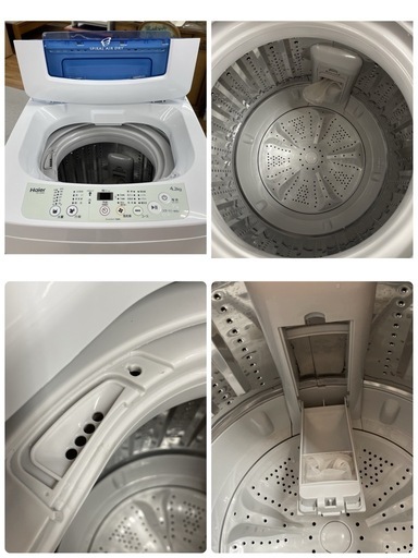 R353 ☀️ Haier 洗濯機（洗濯4.2㎏) 19年製 JW-K42M ⭐ 動作確認済 ⭐ クリーニング済