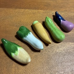 箸5膳　野菜箸置き5個　セットの画像