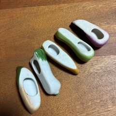 箸5膳　野菜箸置き5個　セットの画像