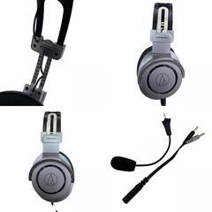 186000 audio-technica オーディオテクニカ ゲーミングヘッドセット ATH-G1 GM  ブラック [250905HM090276]の画像