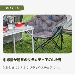ホールアース クラムチェア デラックスの画像