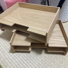 【美品】無印　書類整理トレー　単品も可能の画像