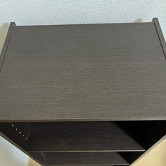 美品‼️【カラーボックス】3段　ダークブラウンの画像