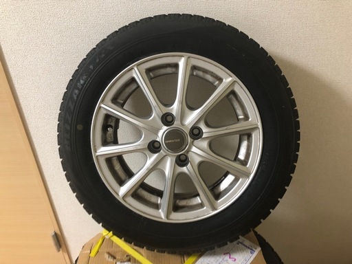 スタッドレスタイヤ　　アルミホイール　4本セット 165/65R14  美品        