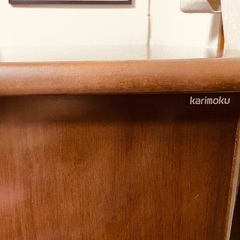 カリモク片袖書斎机の画像