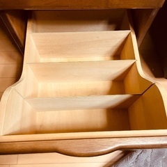 カリモク片袖書斎机の画像