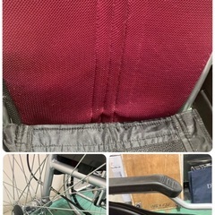 【中古】大阪引取限定商品 Care-Tec 自走用車椅子 赤/黒【IJ063 
SSJ1F028】の画像