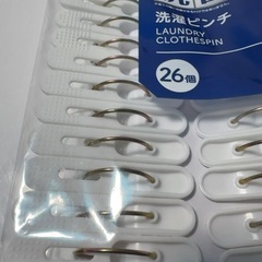 【新品未使用】DAISO抗菌洗濯バサミ26個入りの画像