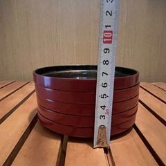 漆器 菓子皿❷ 5枚セット　※10/14 までの画像