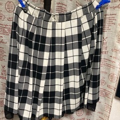チェック柄スカートの画像