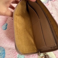 ATAO 長財布 Limo（リモ）ブラウン系モザイク柄　使用感ありの画像