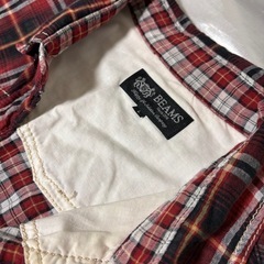 BEAMS メンズ　チェックシャツ　の画像