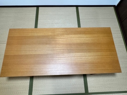 松永家具製 オーク突板ローテーブル 美品 展示場使用 高級感あり