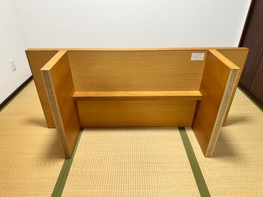 松永家具製 オーク突板ローテーブル 美品 展示場使用 高級感あり