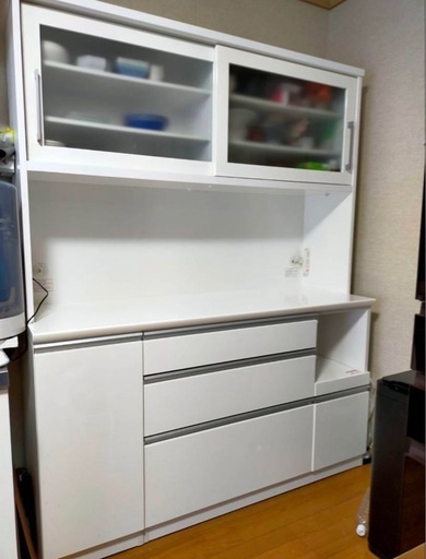 食器棚　ホワイト