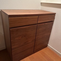 収納棚カップボード無印良品の画像