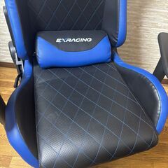 EX RACING ゲーミングチェア　ブルーの画像