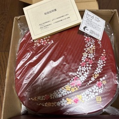 新品未使用♥︎山中漆器風くつわ2段オードブル御重の画像