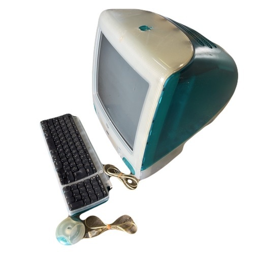 SSR！iMac G3 Apple ブルー キーボード、マウス付き！インテリア