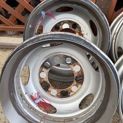 デコトラ   17.5インチ　 ホイール6本　ステンレスリング付きの画像