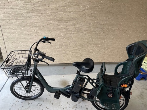 電動アシスト自転車 チャイルドシート付き バッテリー新品同様　ギュットアニーズ
