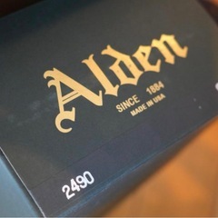 レア 超美品 ALDENモックトゥダービー 8.5D コードバン　純正ツリー付 の画像