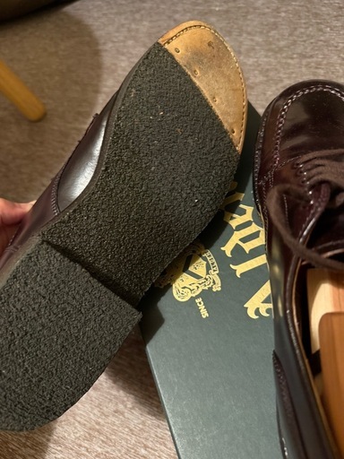 レア 超美品 ALDENモックトゥダービー 8.5D コードバン　純正ツリー付