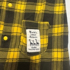 ベビー服 チェック柄ロンパース 80の画像