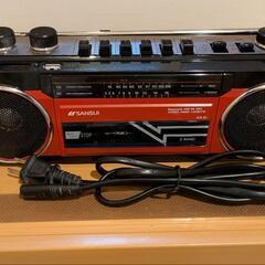 セール 美品 SANSUI ラジカセ SCR-B2 (RD) Bluetoothの画像