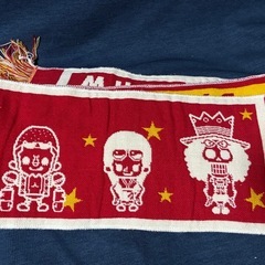 🧣🐒　マフラー（赤）の画像