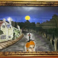 絵画風イラスト１枚　アンティーク調のフレーム付の画像