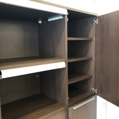 フラップ式レンジボード　キッチンキャビネット　の画像