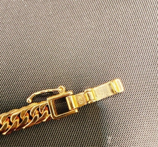 物々交換可能！K18 喜平 ブレスレット 6面ダブル 19cm 11.9g 金無垢 刻印有