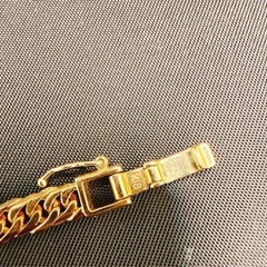 物々交換可能！K18 喜平 ブレスレット 6面ダブル 19cm 11.9g 金無垢 刻印有の画像