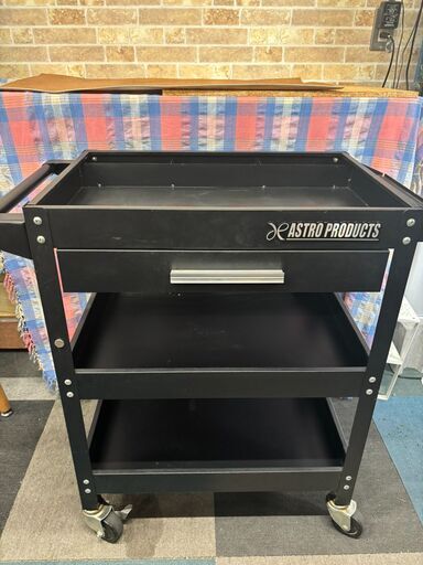 ☆アストロプロダクツ ツールワゴン 3段 ブラック 引出付き TW830☆