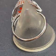 カーネリアン 紅玉髄 リング ヴィンテージ アクセサリー Silver 刻印の画像