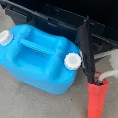 灯油缶、ケース、灯油ポンプ自動の画像
