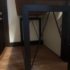 ウォルナット素材デスク120×60の画像