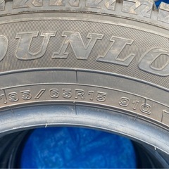 DUNLOP 195/65R15 25年製＋24年製　冬タイヤの画像