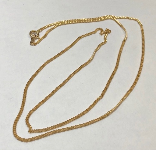 物々交換可能！K18イエローゴールド 1.4mm幅　喜平ネックレス 本物 18金