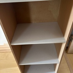 (中古)カラーボックス　ナチュラル×オーク×2コの画像