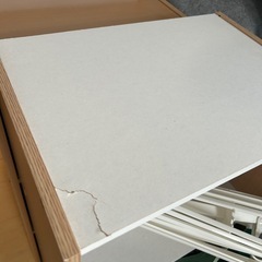 (中古)カラーボックス　ナチュラル×オーク×2コの画像