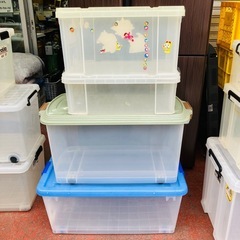 1個100円!! 衣装ケース プラケース タンス 収納ケース 蓋付き キャスター付きの画像