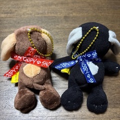 SNOOPY黒＆茶2個セット新品未使用品すぬスヌーピーの画像